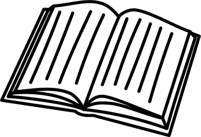 開いた本のイラスト